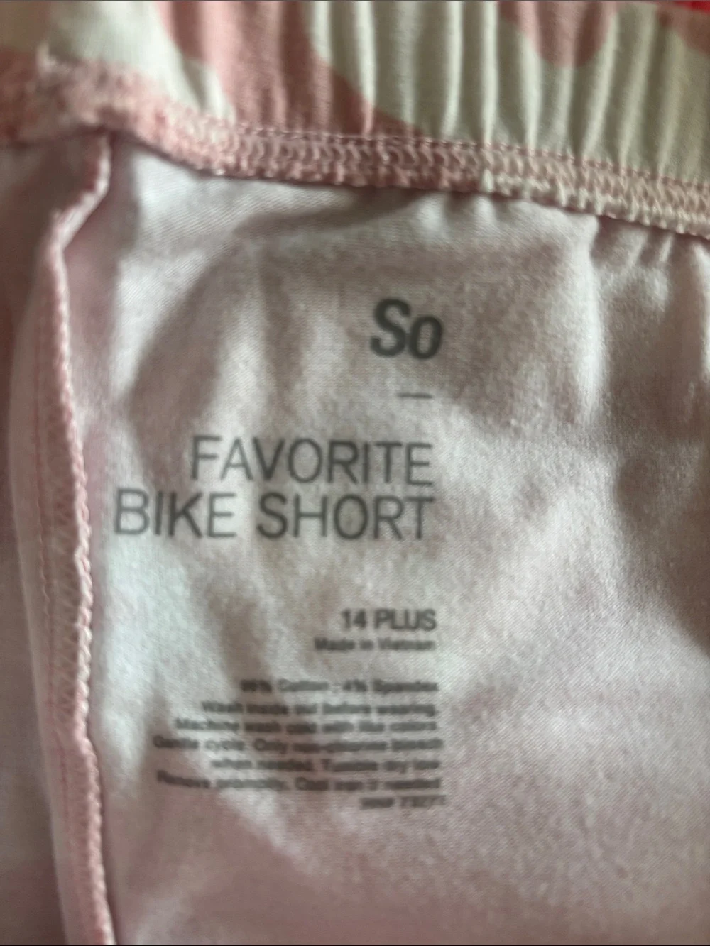 Bundle of 2 SO Pink Tie-Dye & Pink Camo Girls Favorite Bike Short